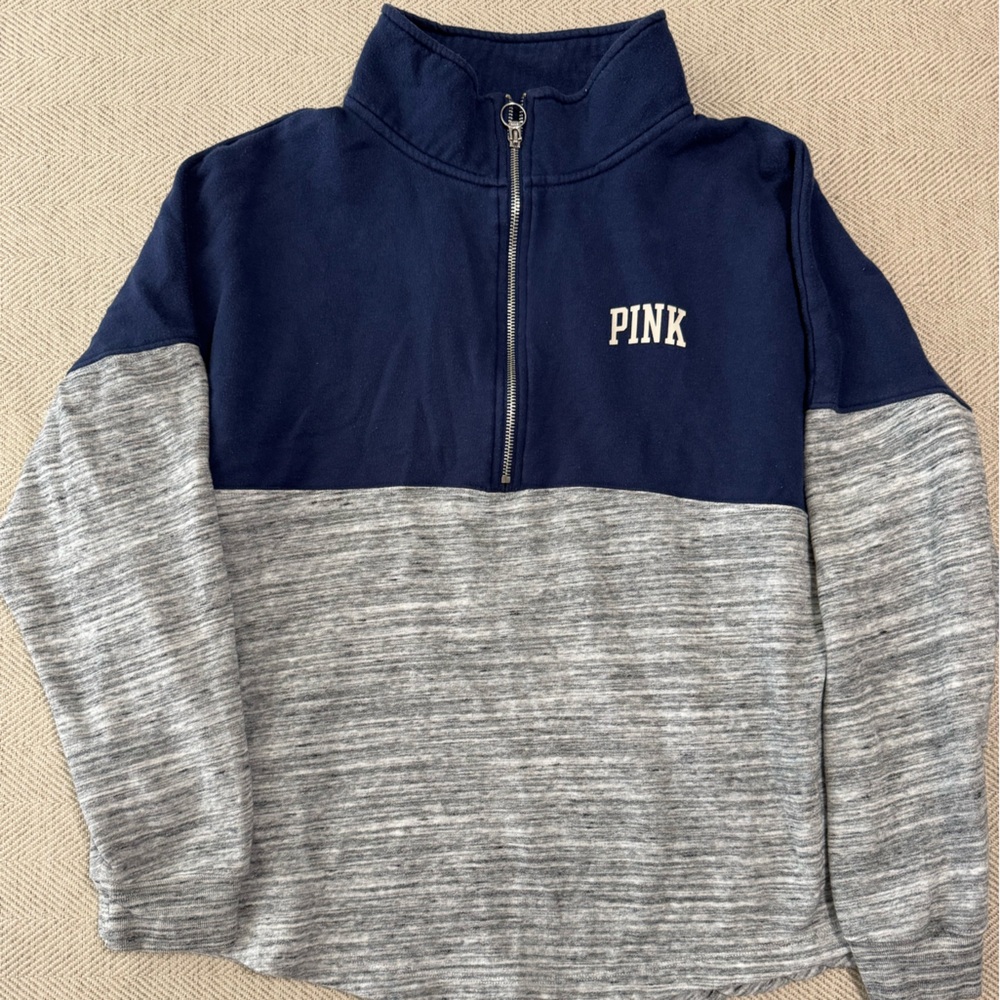 PINK Victoria's Secret Woman’s Gray and Blue Sweater